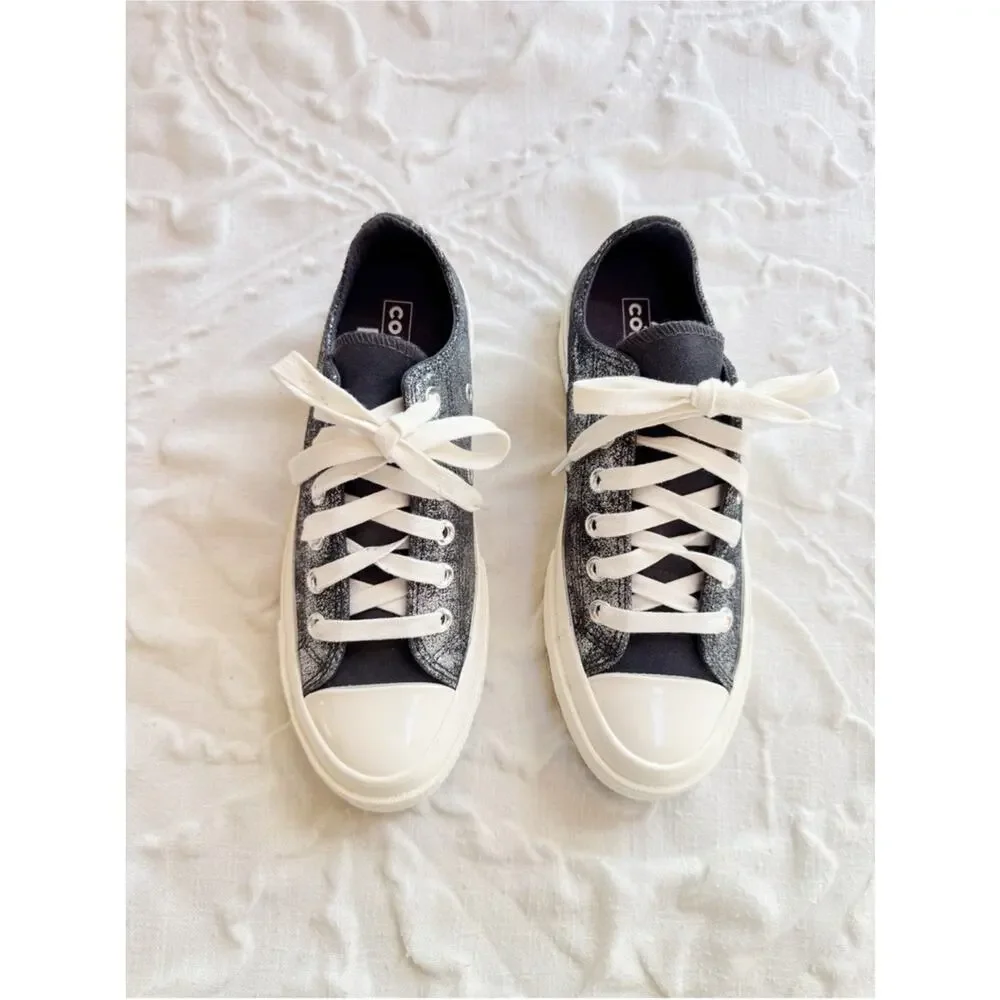 Converse Chuck 70 Ox sneakers in dark silver Nwob